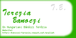 terezia banoczi business card