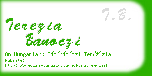 terezia banoczi business card